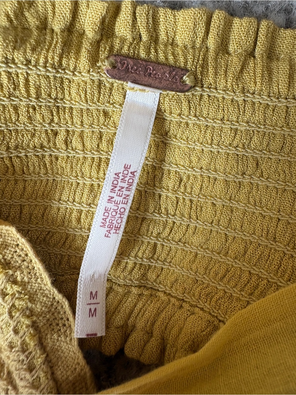 Free People Santa Maria Maxi Dress Mossy Gold Mustard Yellow Medium - Picture 6 of 7
